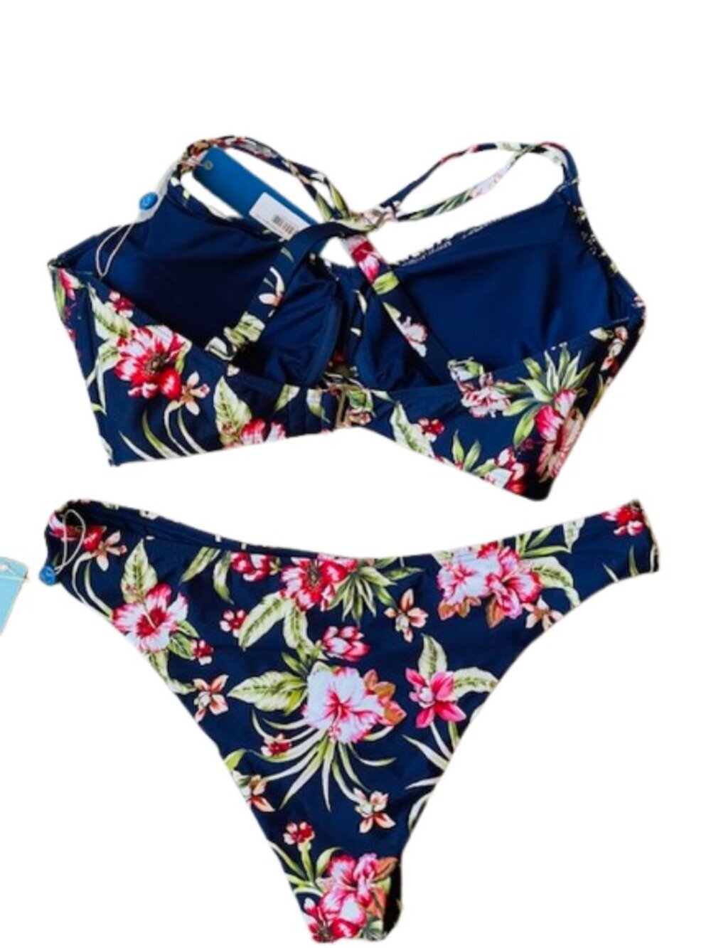 Birdsong NWT Supportive Full Bust Underwire 2PC Bikini Set Floral 38G XL - Picture 4 of 8